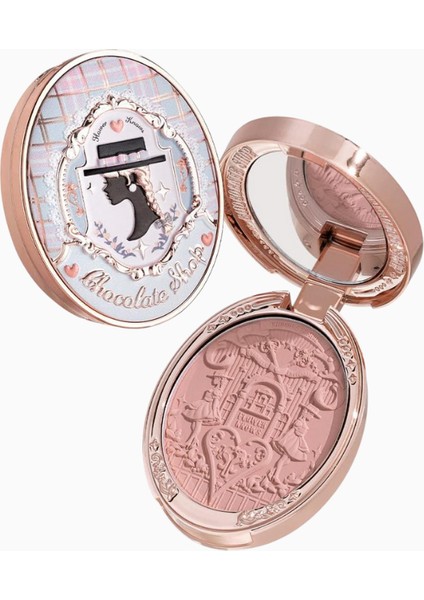 Chocolate Wonder-Shop Embossed Blush Lüks Pudra Allık