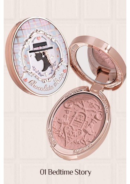 Chocolate Wonder-Shop Embossed Blush Lüks Pudra Allık