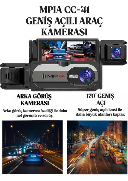 170° Geniş Açılı Araç Kamerası