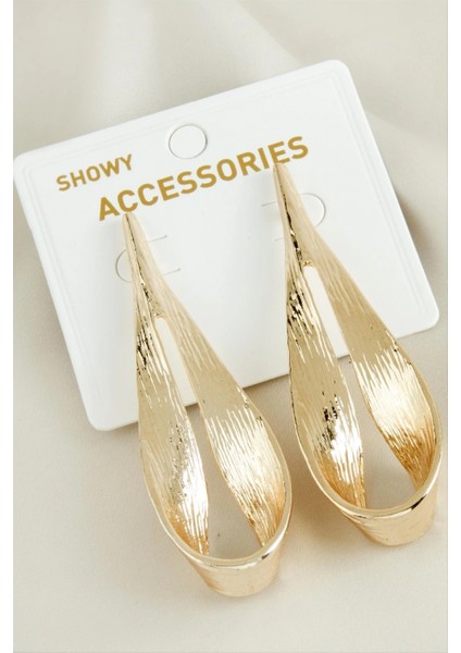 Oval Yeni Sezon Metal Küpe