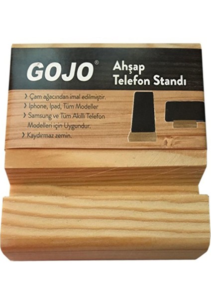 Gojo Ahşap Telefon Standı (2 Adet)