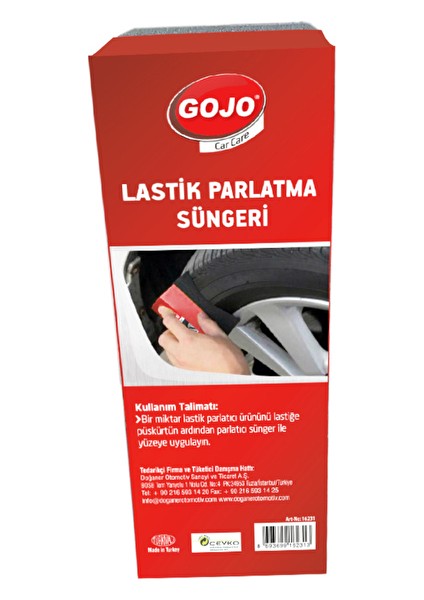 Gojo Lastik Parlatma Süngeri (2 Adet)