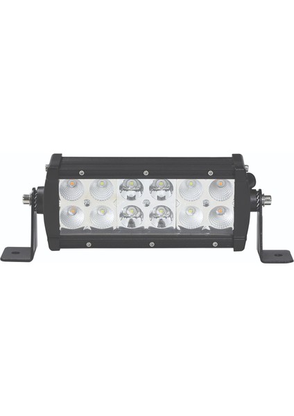 LED Bar Beyaz Işık + Amber Işık 7 Fonksiyon Çakarlı 19 cm 12/24V E-Belgeli 32W - Wolfram 31631