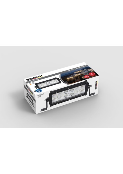 LED Bar Beyaz Işık + Amber Işık 7 Fonksiyon Çakarlı 19 cm 12/24V E-Belgeli 32W - Wolfram 31631 fiyatları