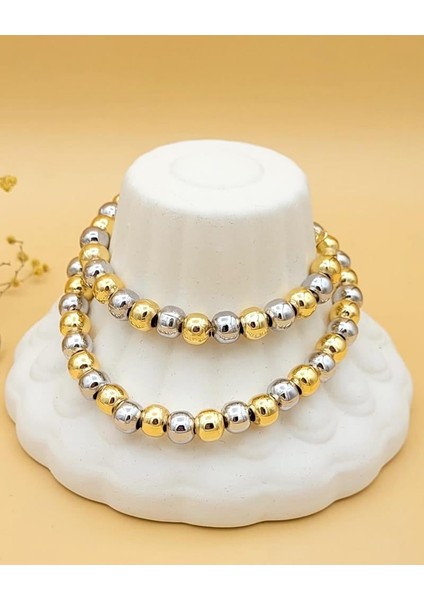 Gold Silver Renk Pirinç Kaplama Boncuk Kolye fiyatları