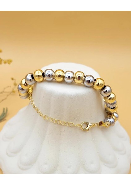 Gold Silver Renk Pirinç Kaplama Boncuk Kolye indirimleri