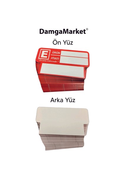 Eczane Raf Önü Etiketi, Ürün Etiketi, 9 cm x 5 Cm, Rafa Takılabilir, 100'LÜ Paket fırsatları