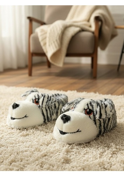 Yüksek Kalite Yumuşak Kaymaz Taban Sevimli Hayvanlar Peluş Ev Pandufu Ev Botu