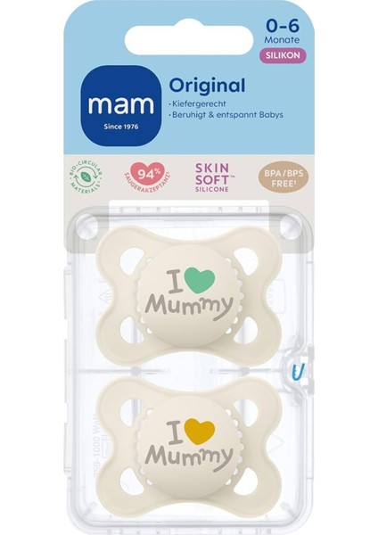 Original Ortodontik Emzik Mummy 0-6 Ay