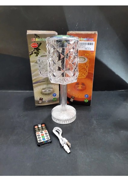 Kristal Masa Lamba Rgb Bluetooth Hoparlörlü Gece Lambası HX-222 modelleri