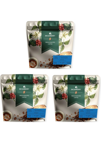 3 Lü Tadım Seti (Djimmah - Kenya - Colombia ) 3 x 250 gr