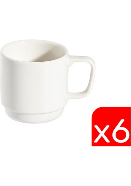 Porselen Stolt Istifli Kupa 250CC 6 Lı