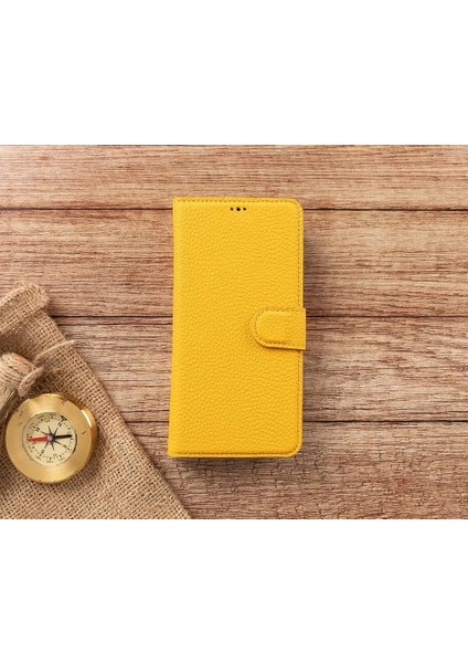 Apple iPhone 11 Pro Max Uyumlu Deri Cüzdanlı Kılıf FL12 Sarı fırsatları
