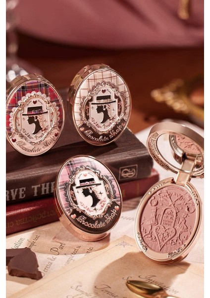 Chocolate Wonder-Shop Embossed Blush Lüks Pudra Allık fiyatları
