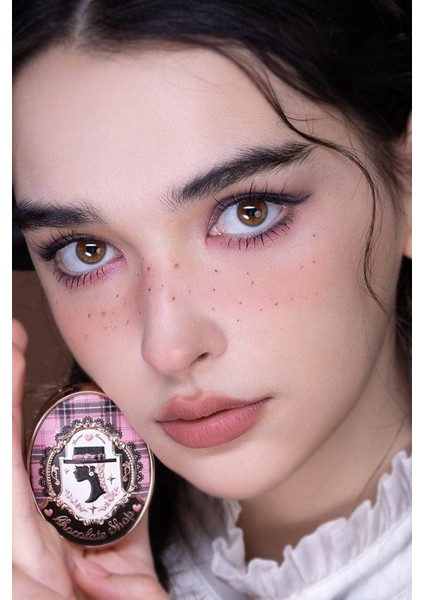 Chocolate Wonder-Shop Embossed Blush Lüks Pudra Allık
