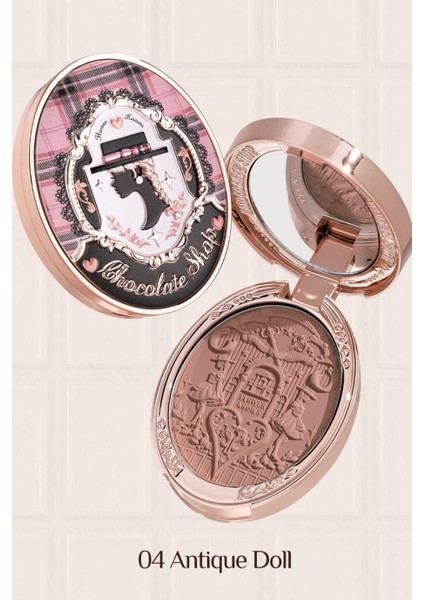 Chocolate Wonder-Shop Embossed Blush Lüks Pudra Allık