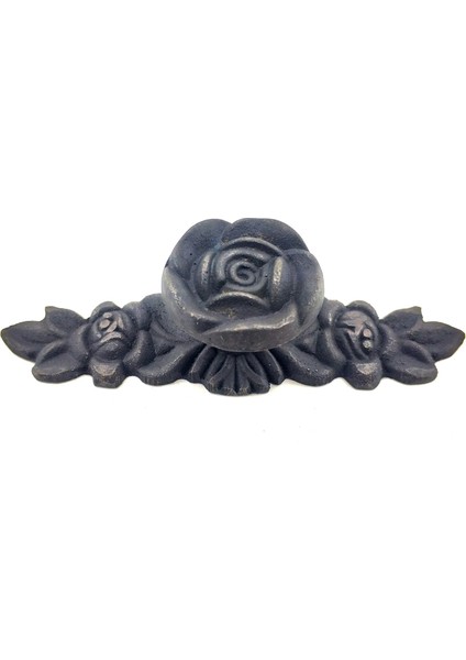 Eco Lounge Antika Tarz Dekoratif Pirinç Gül Düğme - 30X100 Mm, Oksit