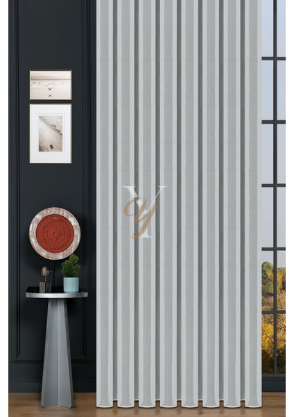 4606 Tül Perde V-Gümüş Simli fiyatları