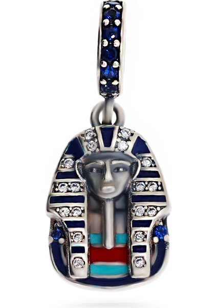 Kadın Firavun Model Gümüş Charm