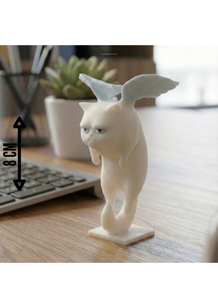 Dekoratif Huysuz Kanatlı Kedi