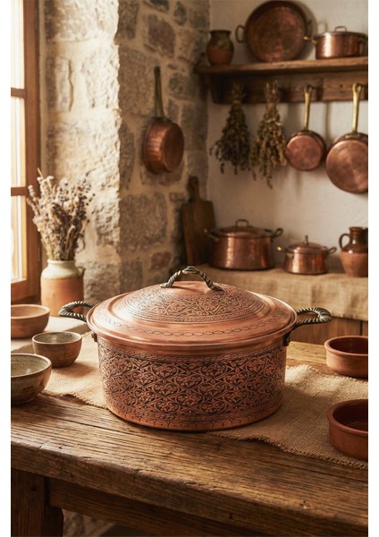 Sultan’s Feast Özel El Oyması Bakır Tencere