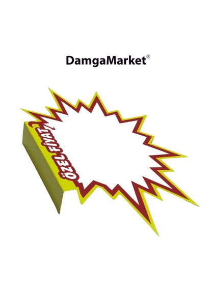 Market Raf Önü Özel Yazılı Yıldız Karton Market Etiketi 13,5 cm x 20 cm (50'li Paket) modelleri