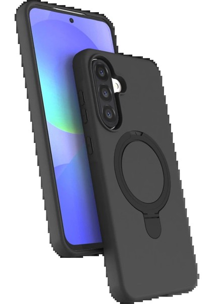 Samsung Galaxy A26 Regal Magsafe Standlı Kapak - Siyah