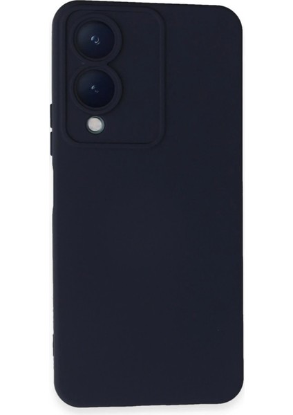 Vivo Y17S Kılıf Nano Içi Kadife Silikon - Lacivert