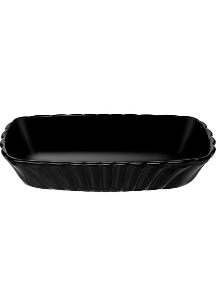 Mezze Servis Tabağı Siyah 2 Parça 17X11 cm (2 Adet)