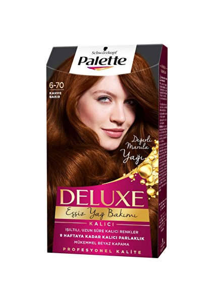 Deluxe Saç Boyası Kahve Bakır 6-70 (2 Adet)