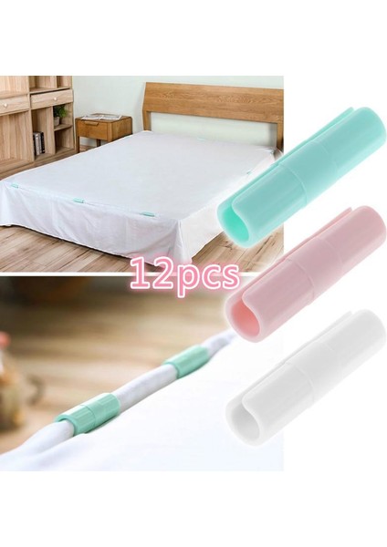 Yatak Yorgan Çarşaf Klipsi 12 Adet Kaydırmaz Çok Amaçlı Tutucu (4940) modelleri