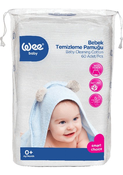 Bebek Temizleme Pamuğu 60'lı (2 Adet) fiyatları