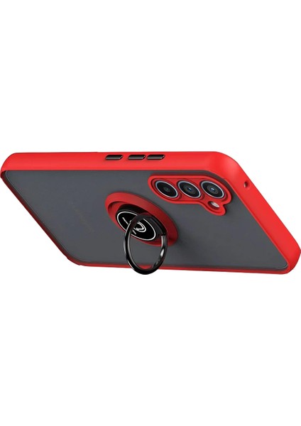 Samsung Galaxy S25 Fe Uyumlu Kamera Koruma Çıkıntılı Yüzüklü Stand Olma Özellikli Kılıf fiyatları