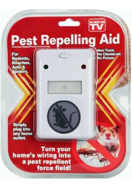 Pest Repeller Böcek Sinek Haşere Fare Kovucu Ultrasonik Zararlı Kovar Cihaz