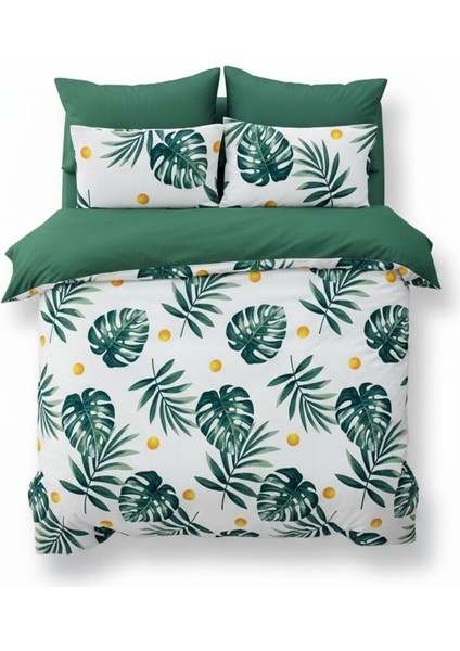 Nevresim Seti Çift Kişilik Mature Monstera Yeşil fiyatları