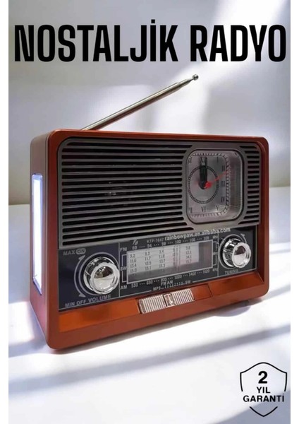 Bfs Nostaljik Radyo Usb,aux ve Sd Kart Girişli Bluetooth Bağlantılı