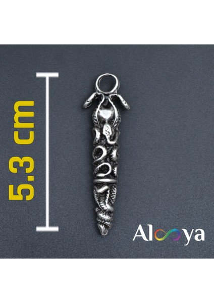 Çift Yılanlı Çubuk Gümüş Kaplama Örme Zincir Kolye indirimleri