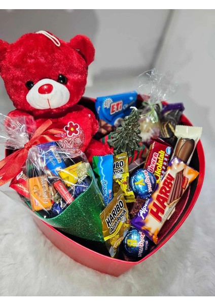 Sevimli Ayıcık ve Çikolata Hediye Kutusu modelleri