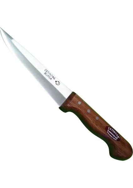 Bursa Kurban ve Kasap Bıçağı No:2, 16 Cm, Ahşap Gül Sap