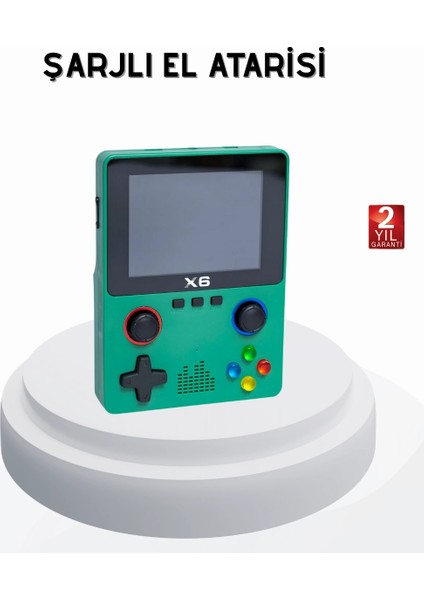 3.5 Inç IPS Ekranlı Taşınabilir Oyun Konsolu Ergonomik Çift Tetikli