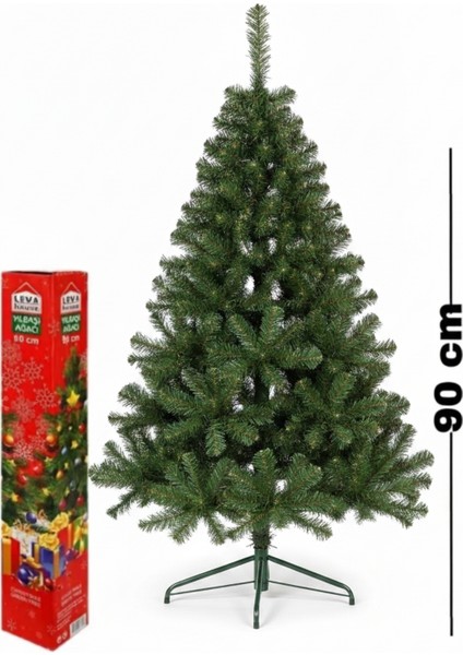 90 cm Yeşil Ayaklı Yılbaşı Çam Ağacı, Kolay Kurulum, Ev ve Cafe Kullanımı fırsatları