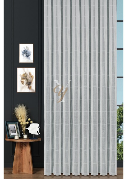 5033 Tül Perde V-Gümüş Simli fiyatları