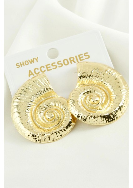 Yuvarlak Trend Metal Küpe