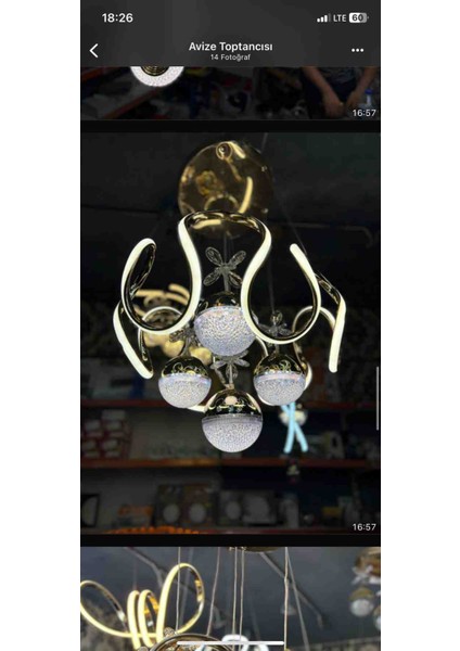 Helojen Model Modern Ledli Salon ve Oturma Odası Avize fiyatları