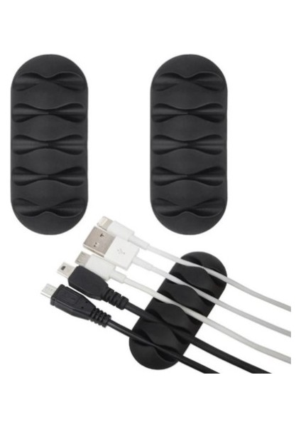 Kablo Tutucu 5 Kanallı 3lü Siyah (5224)