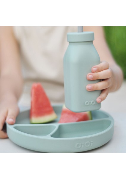 Şişe + Pipet - River Green / Powder Grey (4 Adet) fiyatları