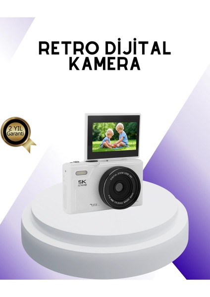 Bfs 5k UHD Dijital Kamera Wifi Bağlantılı Otofokus 18X Zoom Taşınabilir