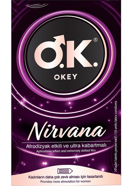 Okey Prezervatif Nirvana 10'lu (2 Adet) fiyatları