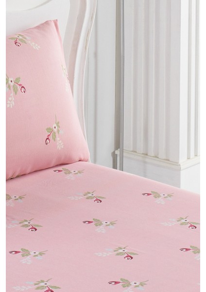 Pembe Alanur Tek Kişilik Pes Lastikli Çarşaf Seti fırsatları