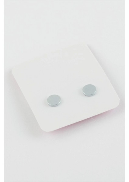 Tek Taş Mıknatıslı Cam Küpe ( 7 Mm)